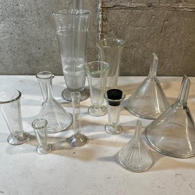 Beakers, GLASS Funnels