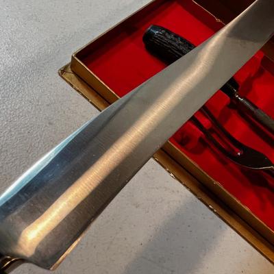 Antler Carving Set, By Rogers 