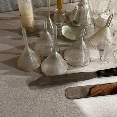 Glass Funnels, Beakers etc. 