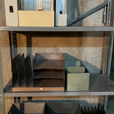 Metal File Bins, Magazine Holder etc.