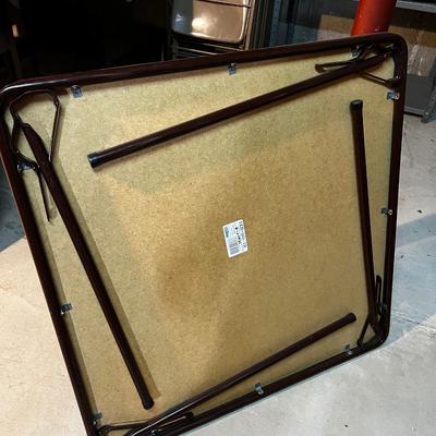 Brown 36" Square Card Table 