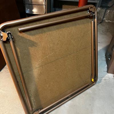 Beige  36" Square Card Table 