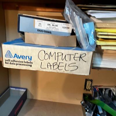 2 Shelves of legal Pads, File Folders, Clips Boards etc.