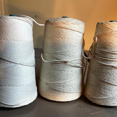 3 Large ROLLS  of Cotton String
