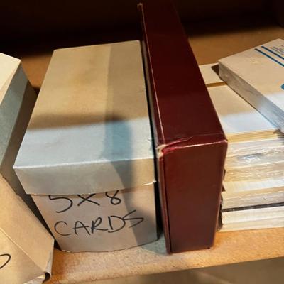 Index Cards and Index like Boxes 