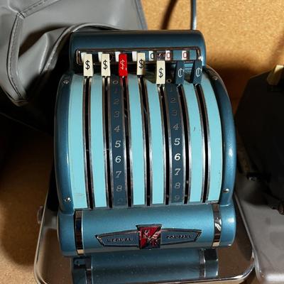 3- VINTAGE Pay master Checking Writing Machine. 