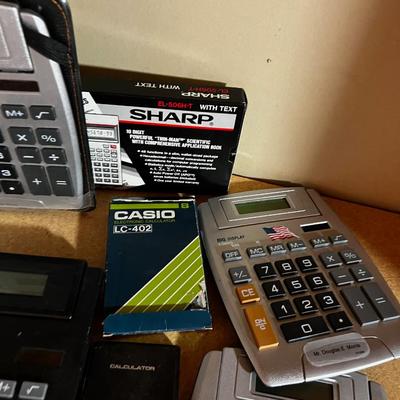 Group of Portable Calculators 