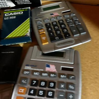Group of Portable Calculators 