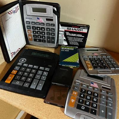 Group of Portable Calculators 