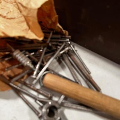 Leather Working Tools and Tool Box 