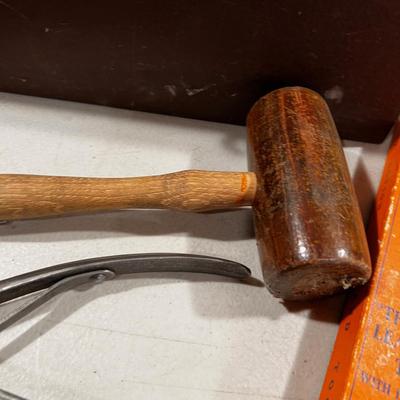 Leather Working Tools and Tool Box 