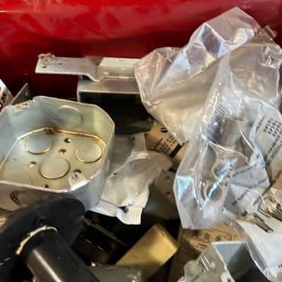 Tub of Electrical Parts 