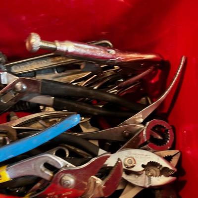 Tub of Plyers, Channel Locks, Wrenches, Vice Scripts