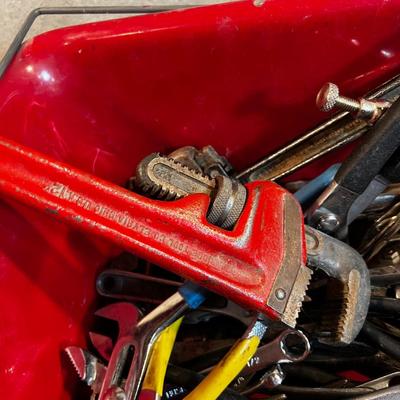 Tub of Plyers, Channel Locks, Wrenches, Vice Scripts