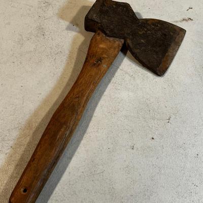 Antique Carpenters Ax Broad Axe