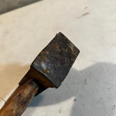 Antique Carpenters Ax Broad Axe