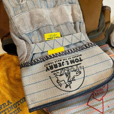 Bucket Boss (NEW)  and Work Gloves (3 pair) 