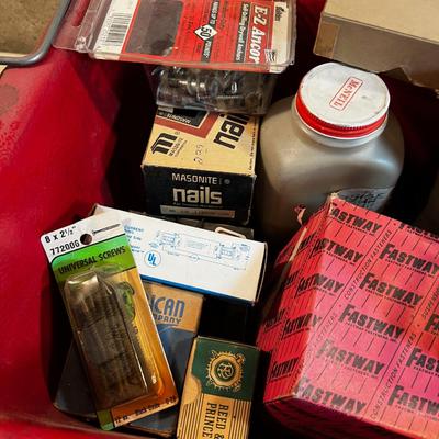Tote of Nails and Screws 