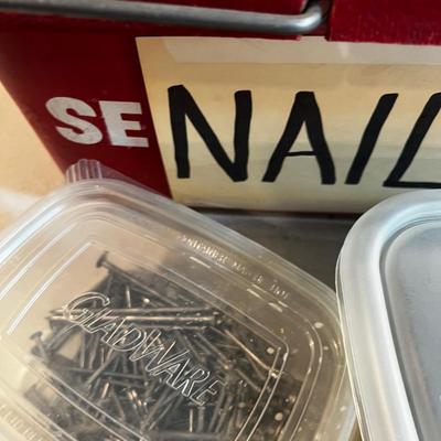 Tote of Nails and Screws 