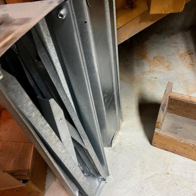 Pair of Galvanized Saw Horses 