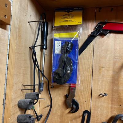 Wall Hanging Tool Box With Tools 