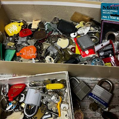 Old Keys,  Pad Lock and Combo locks. 