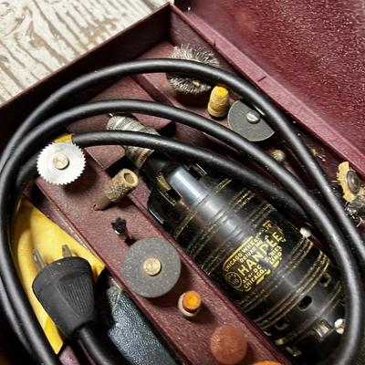 Vintage Dremel Tool in a metal Box 