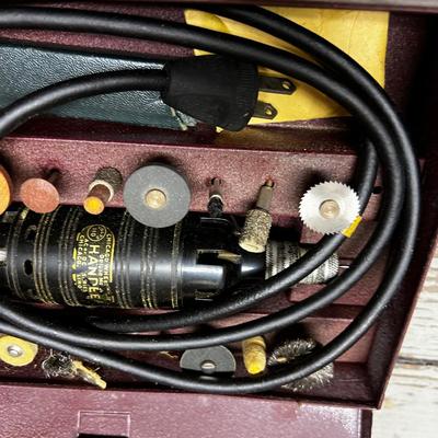 Vintage Dremel Tool in a metal Box 