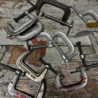 C Clamps 10 Mostly 3" 