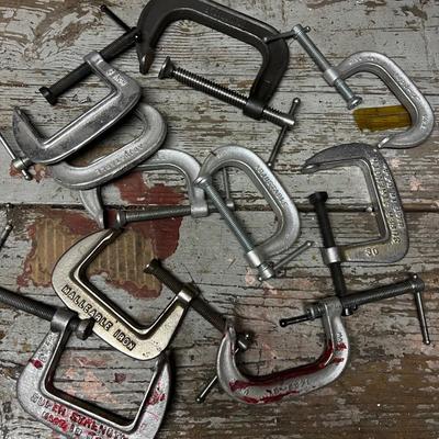 C Clamps 10 Mostly 3" 