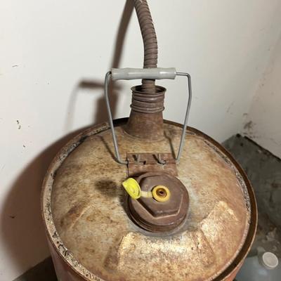 Old 4 Gallon Metal Gas Can 