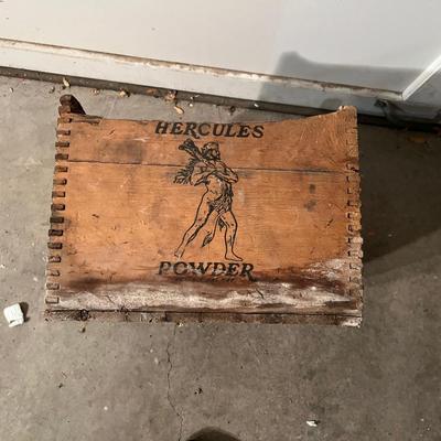 Hercules WOOD Crate Powder Box