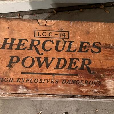 Hercules WOOD Crate Powder Box