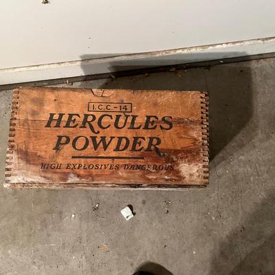Hercules WOOD Crate Powder Box