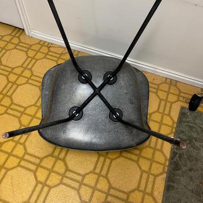 Elephant GREY Herman Miller ARM SHELL Chair MCM