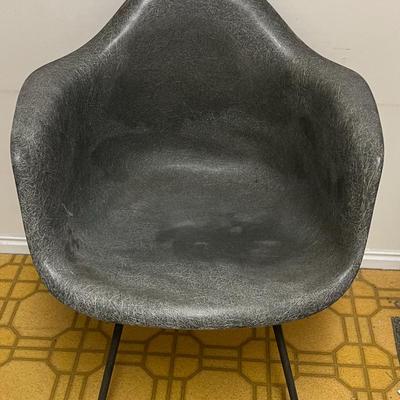 Elephant GREY Herman Miller ARM SHELL Chair MCM