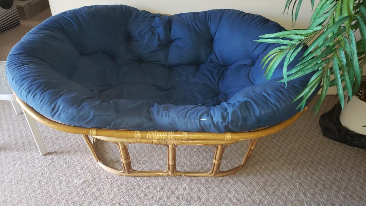 Papasan loveseat clearance