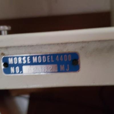 Vintage  Morse sewing machine in cabinet Model 4400