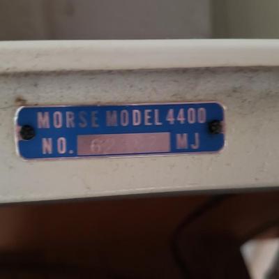 Vintage  Morse sewing machine in cabinet Model 4400