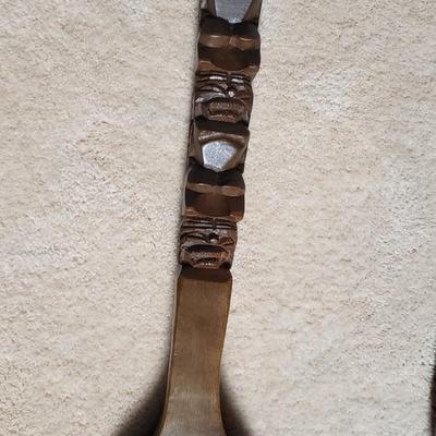 Oversize MCM fork and spoon 42" long