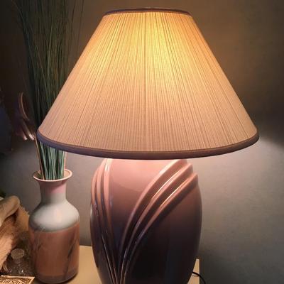 Pair of Harris post modern lamps