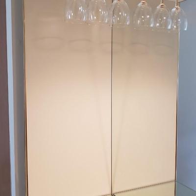Vintage mirrored bar