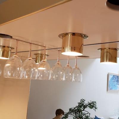 Vintage mirrored bar