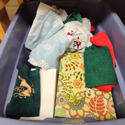Lot of 4 Large Totes filled with Christmas DÃ©cor