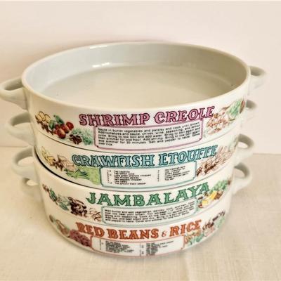 Lot #160  Set of 4 New Orleans Gumbo Bowls - Retired