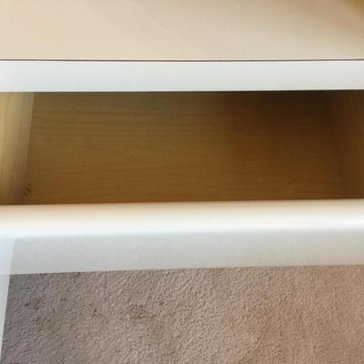 1980â€™s laminate 3 piece desk and side dressers