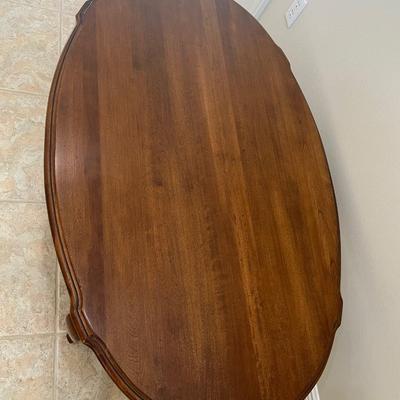 ETHAN ALLEN ~ Oval Coffee Table