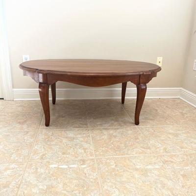 ETHAN ALLEN ~ Oval Coffee Table