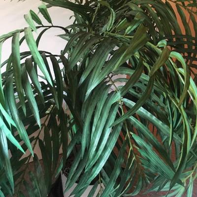 Artificial potted palm