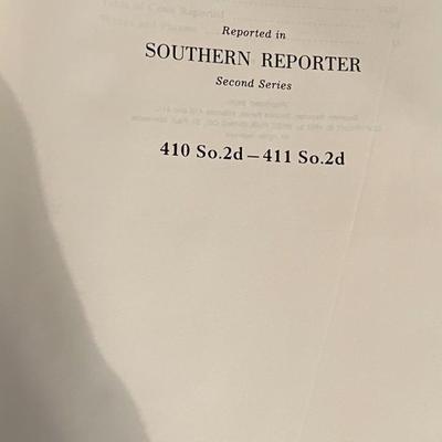 Set of 9 Green Southern Reporter Decorative Staging Law Books